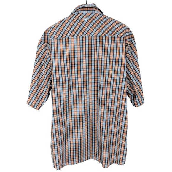 Vintage Rocawear Button Up Shirt Men Size 3XL Plaid Hip Hop Streetwear Y2K Logo - Picture 2 of 13